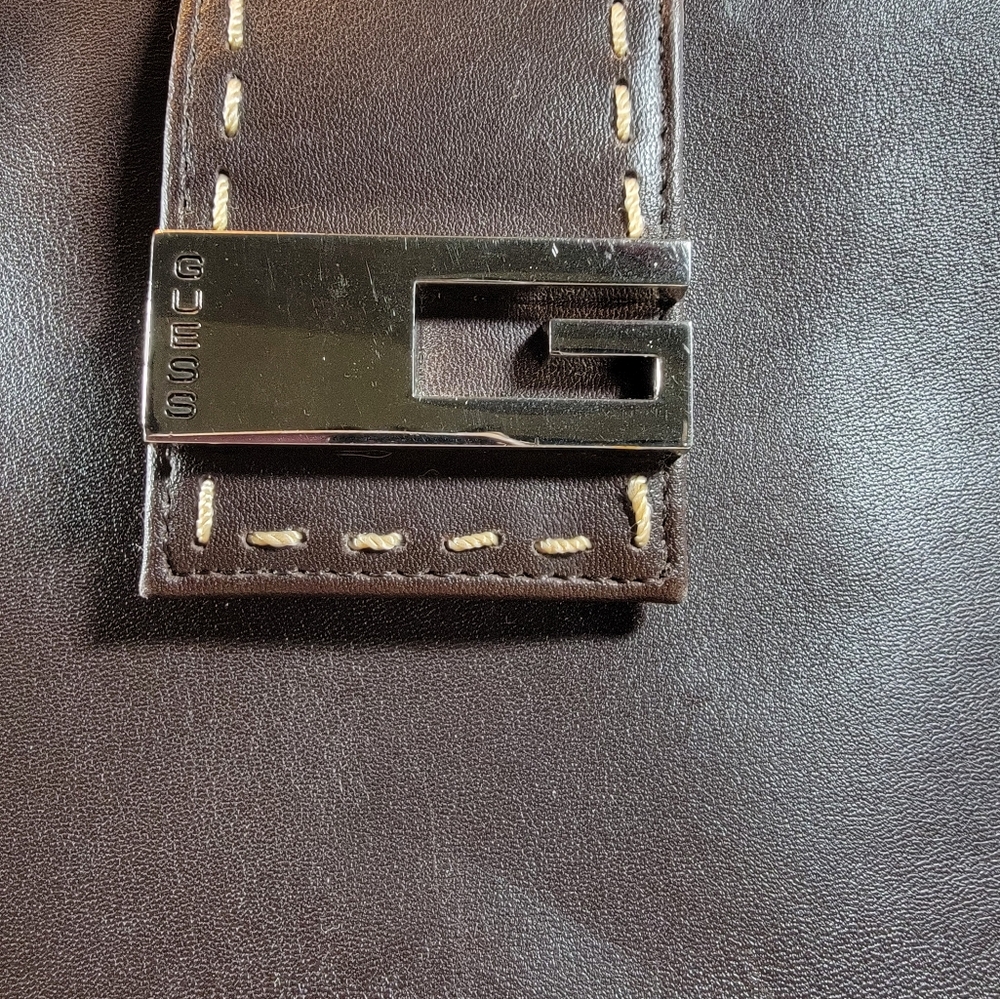 Guess Brown Leather Purse Handbag - image 4
